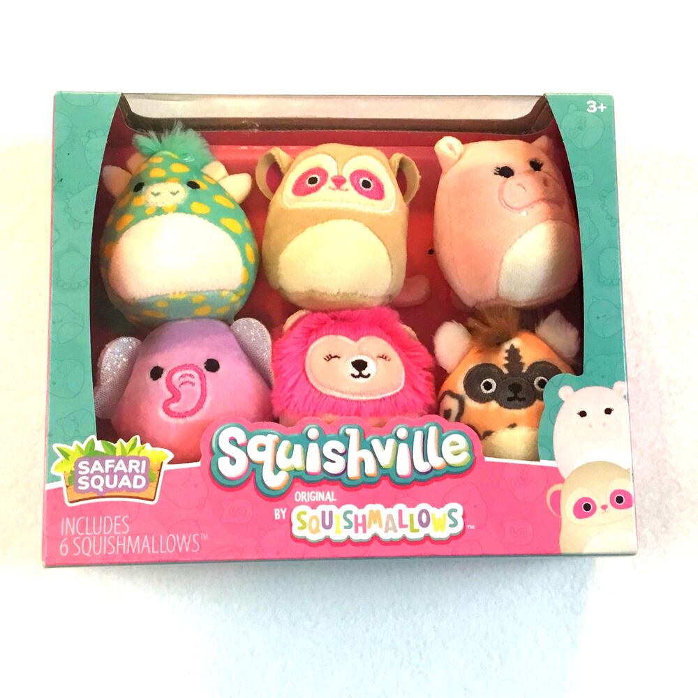 Squishmallows Squishville 6 Safari Squad 2" Mini-Plush Characters New in Box